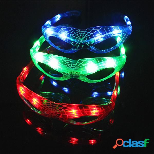 LED estilo araña LED intermitente Gafas Fiesta luminosa