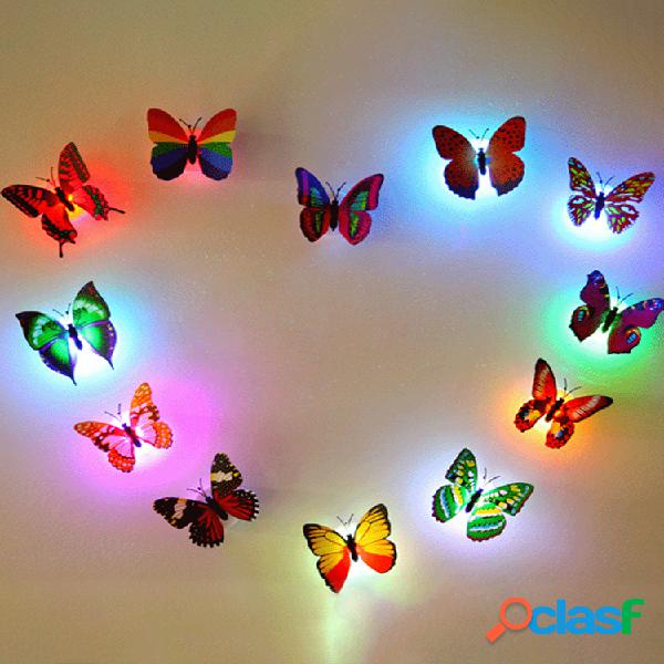 LED intermitente Colorful colores de mariposa que cambian la
