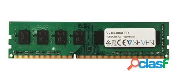 Memoria RAM V7 V7106004GBD DDR3, 1333MHz, 4GB, CL19