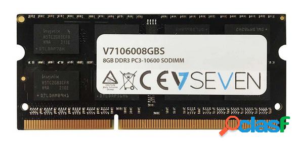 Memoria RAM V7 V7106008GBS DDR3, 1333MHz, 8GB, SO-DIMM