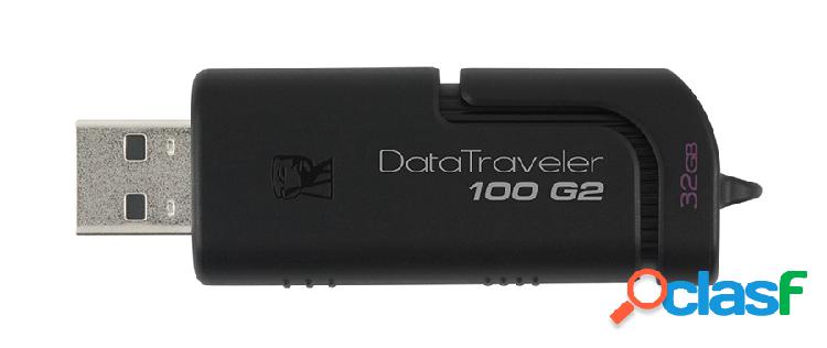 Memoria USB Kingston DataTraveler 100 G2, 32GB, USB 2.0,