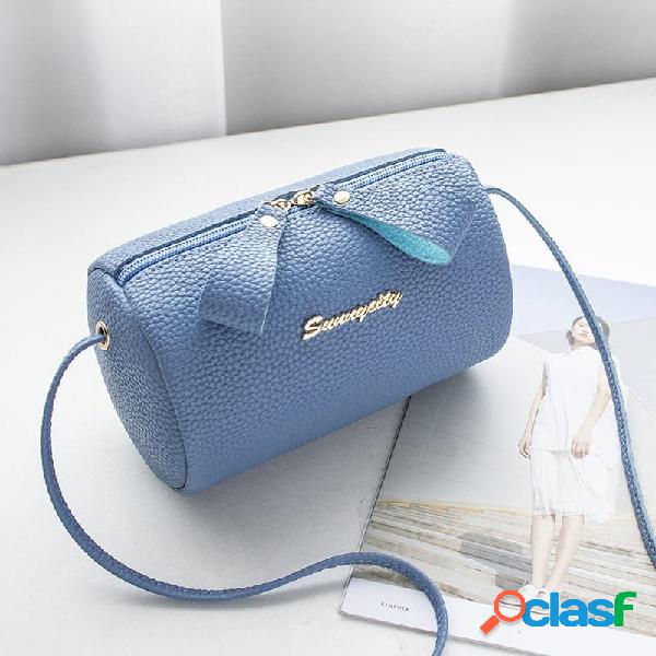 Mujer Elegante PU Cuero Multi-ranuras Crossbody Bolsa Hombro