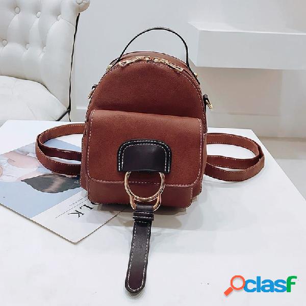 Mujer Mini Mochila Multifuncional