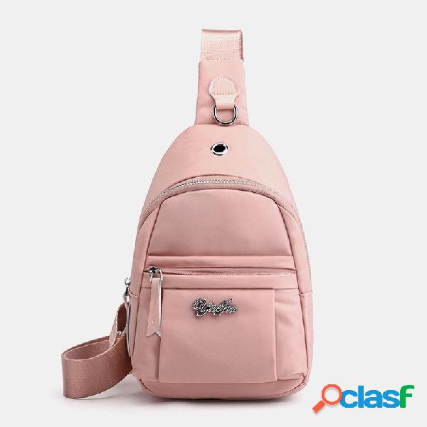 Mujer Nylon Impermeable Bolso de gran capacidad