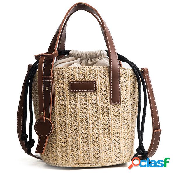 Mujer Paja Bolsa Bolso