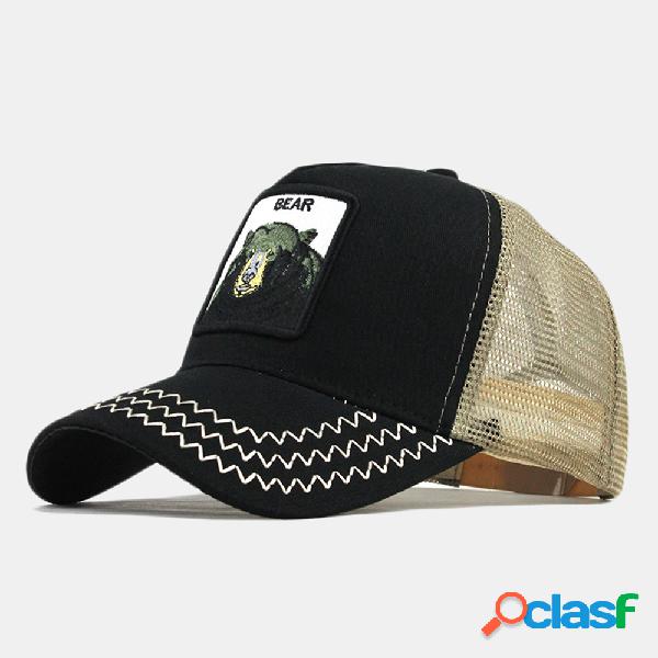 Red bordada animal Sombrero Gorras de béisbol de hip-hop