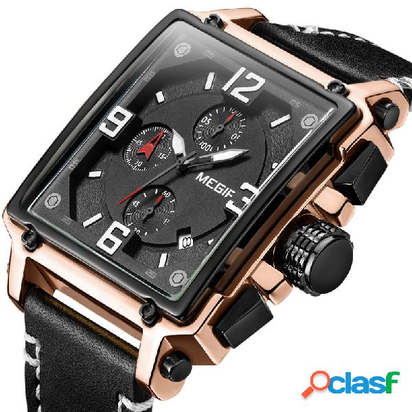Reloj de pulsera con estilo único para hombres Cronógrafo