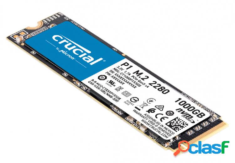 SSD Crucial P1, 1TB, PCI Express 3.0, M.2