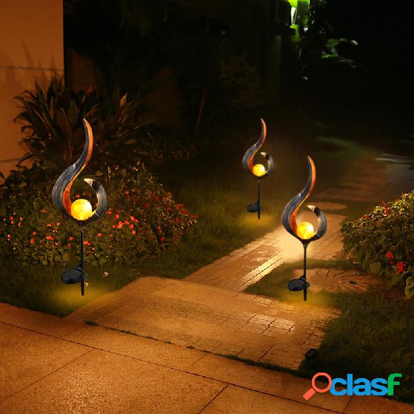 Solar Power Metal LED Ornamento Luz de paisaje al aire libre