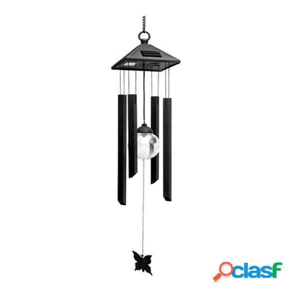 Solar Power Wind Chime Luz LED colorida Garden Courtyard