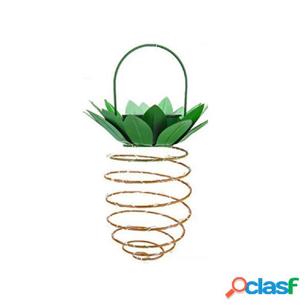 Solar Powered 20 LED Pineapple Light Hanging Fairy String