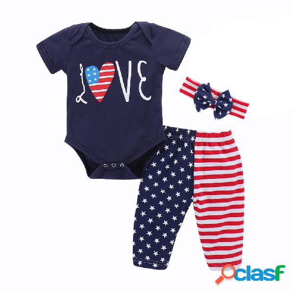 Trajes de bandera Recién nacido Niño pequeño Bebé Niña