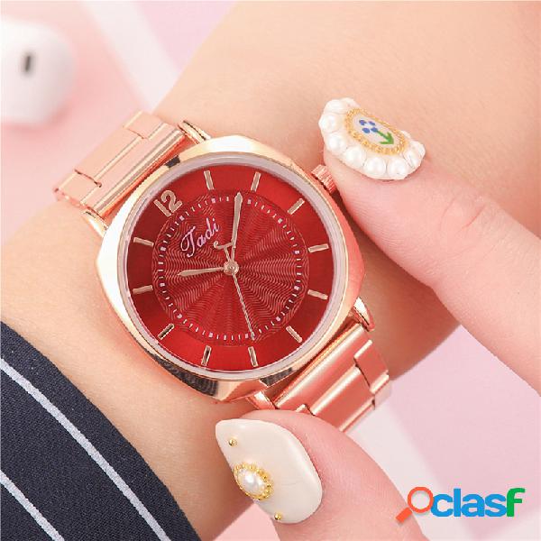 Trendy Elegant Mujer Reloj de pulsera Oro rosa Caso Cierre