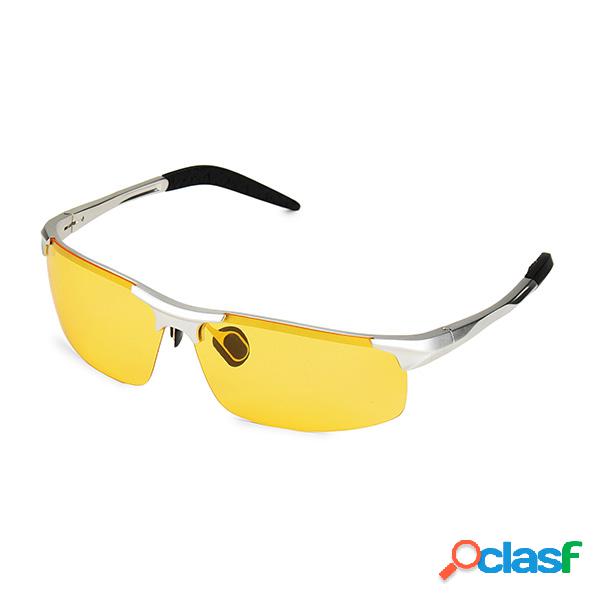 Unisex polarizado gafas de sol Amarillo Lens Night Vision
