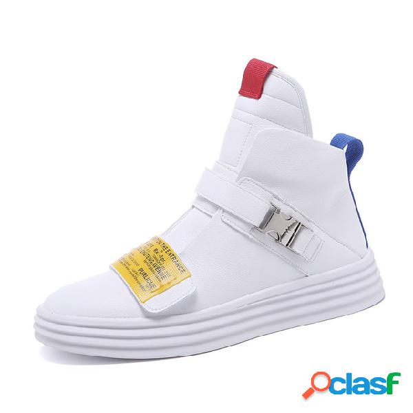 Zapatillas de deporte con hebilla casual de fondo grueso