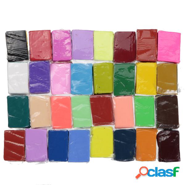 32 colores arcilla polimérica Fimo bloque modelado moldeado