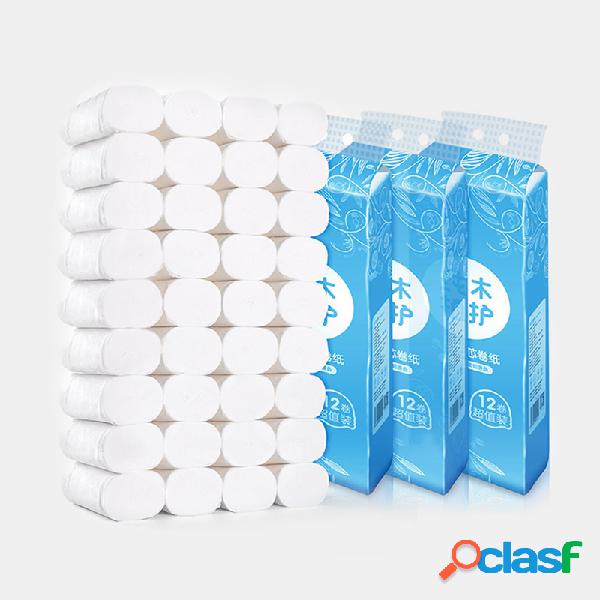 36 rollos de papel sin núcleo para el hogar Toalla 4 capas