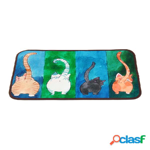 40x60cm Dibujos animados bonitos Gato Alfombrilla