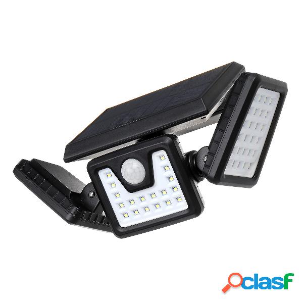 70LED Solar Luces al aire libre Sensor de movimiento, Solar