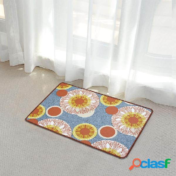 Alfombra con estampado de mandala Hongbo, alfombrilla con