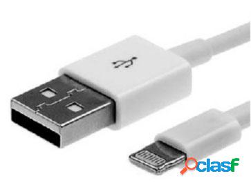 BRobotix Cable USB A Macho, 1 Metro, para iPhone/iPad/iPod