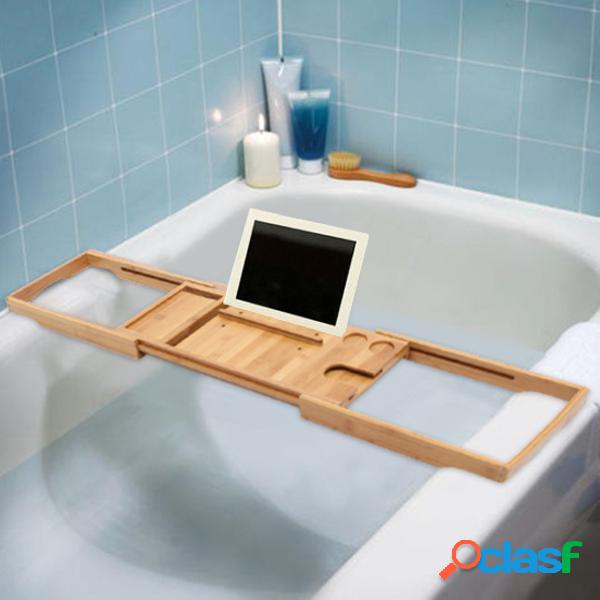 Bañera Caddy Soporte para bañera de bambú Cuarto de baño