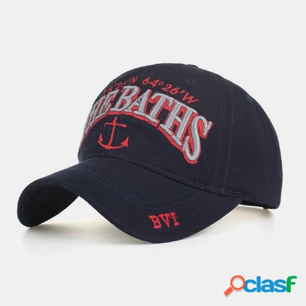 Carta Ancla Bordado Gorra De Béisbol Sol Sombrero