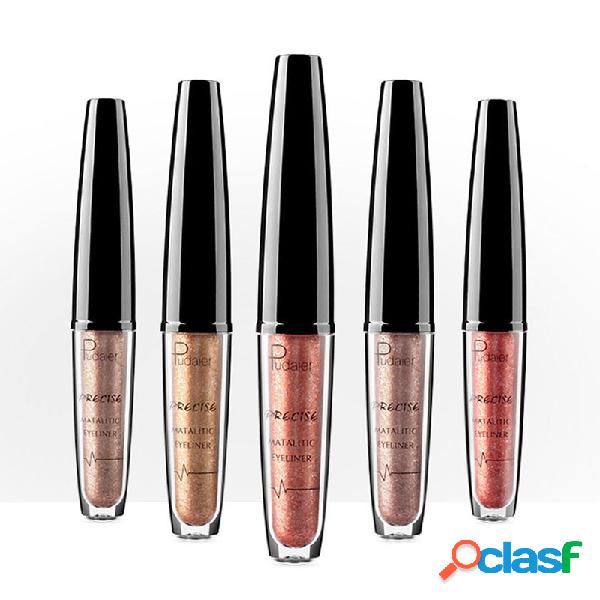 Delineador de ojos líquido glitter metalizado impermeable