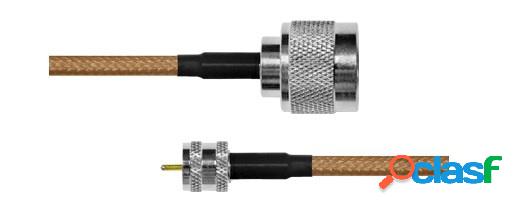 Epcom Cable Coaxial UHF Macho - Mini UHF Macho, 60cm, Negro