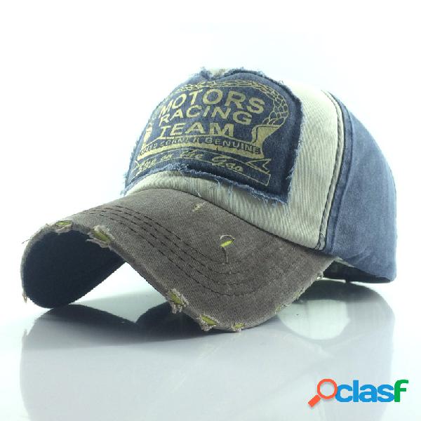 Gorra de béisbol de algodón lavado para hombre al aire