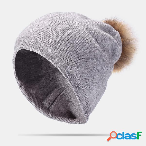 Gorros de cachemir de invierno cálido para mujer de AU