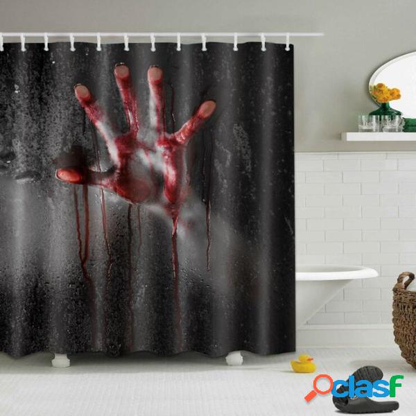Halloween Horror Bloody Hands Impermeable Cortinas de ducha