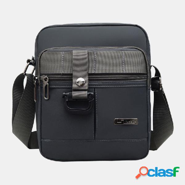 Hombres Casual Nylon Sólido Impermeable Teléfono Bolsa