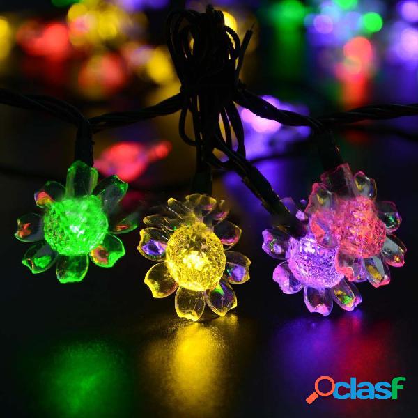 KCASA SSL-8 Jardinería 7M 50LED Solar Panel String Luz de
