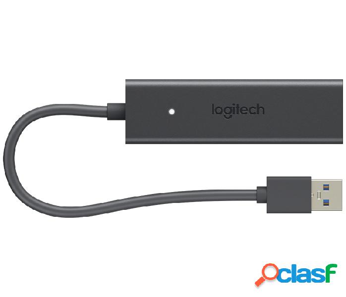 Logitech Adaptador USB 2.0/3.0 Macho - HDMI Hembra, Negro