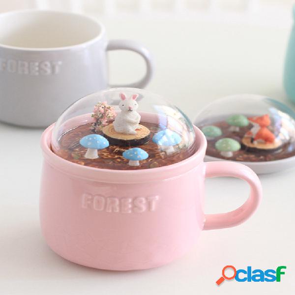 Lovely Cute Micro Landscape Cerámico Cup Creative Christmas