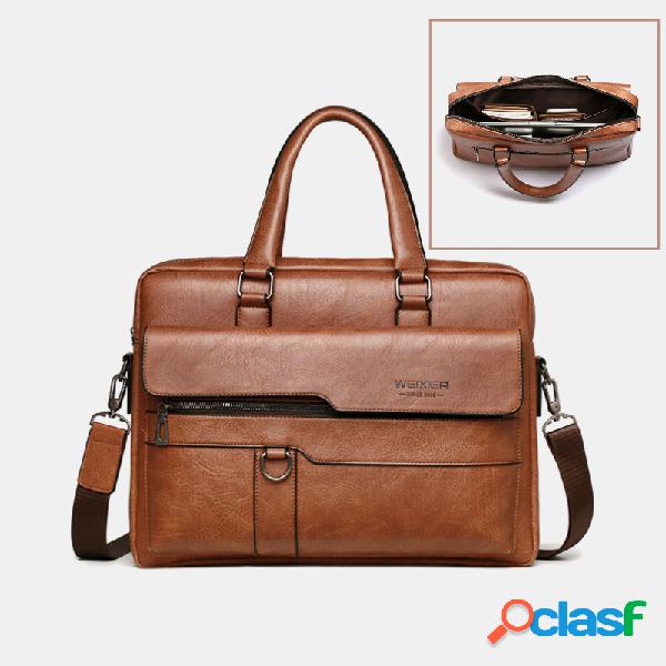 Maletín Retro para hombre Bolsa Bolso de negocios para