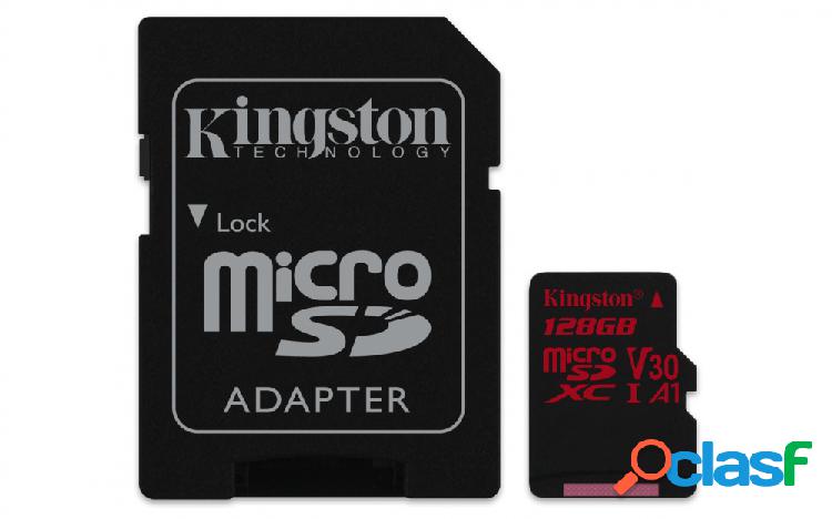 Memoria Flash Kingston Canvas React, 128GB MicroSDXC UHS-I