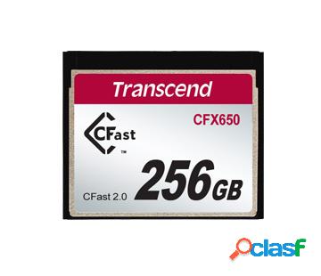 Memoria Flash Transcend CFX650, 256GB CFast 2.0 MLC