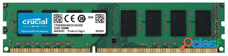 Memoria RAM Crucial pc3l-12800 DDR3, 1600MHz, 8GB, Non-ECC,