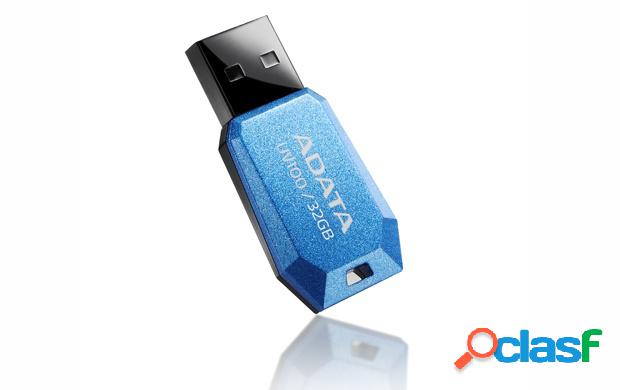 Memoria USB Adata DashDrive UV100, 32GB, USB 2.0, Azul