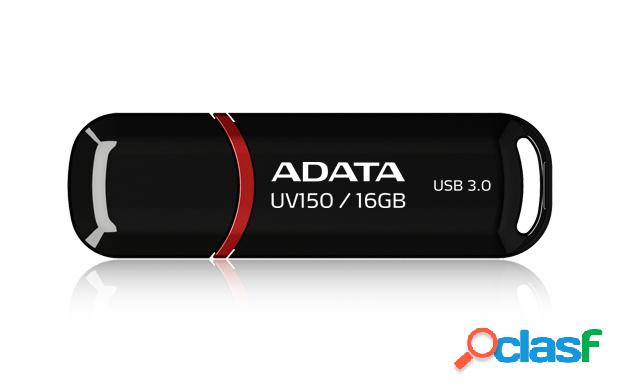 Memoria USB Adata DashDrive UV150, 16GB, USB 3.0, Negro