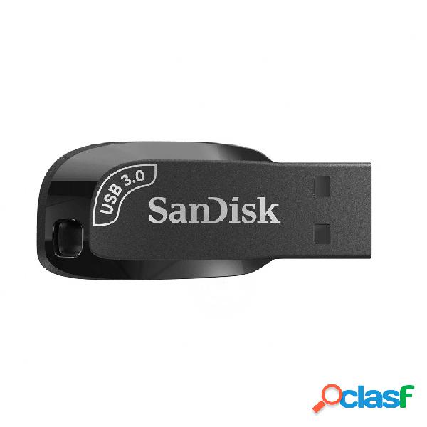 Memoria USB SanDisk Ultra Shift, 64GB, USB 3.0, Negro