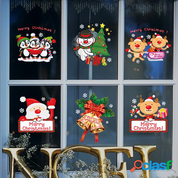 Miico SK9108 Christmas Sticker Window Cartoon Penguin