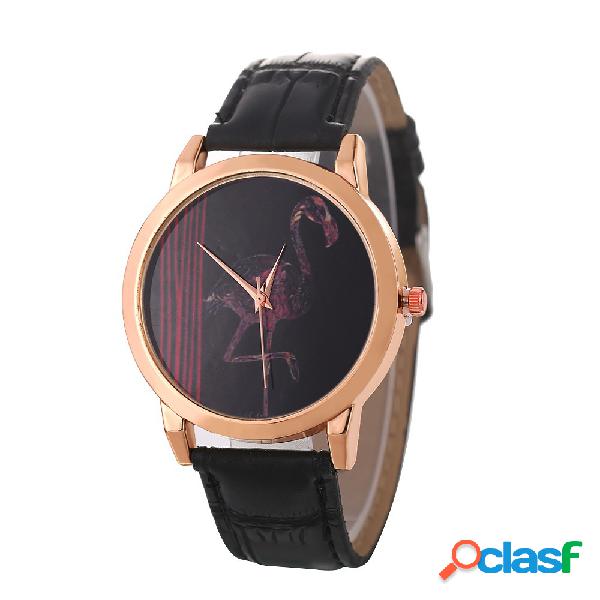 Moda mujer reloj de cuarzo cuero cintura reloj impermeable