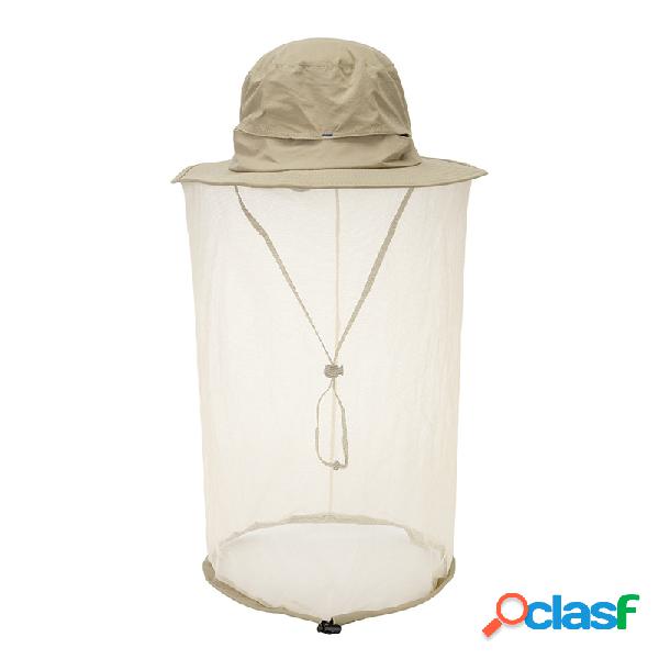 Mosquito Net Sombrero Sun Sombrero Cap Face Secado rápido