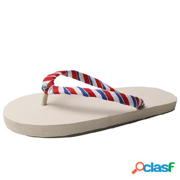 Mujer Chanclas Fondo plano zapatillas Playa Zapatos