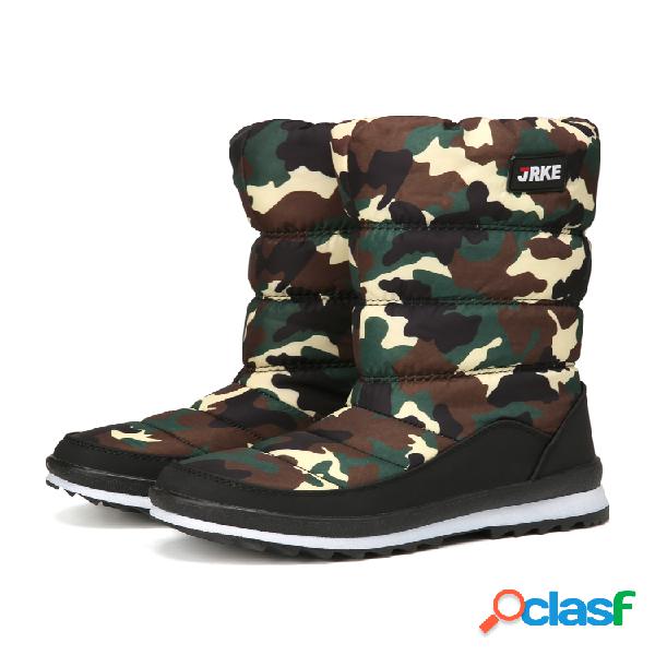 Mujer Nieve Botas Casual Cálido Punta redonda Media