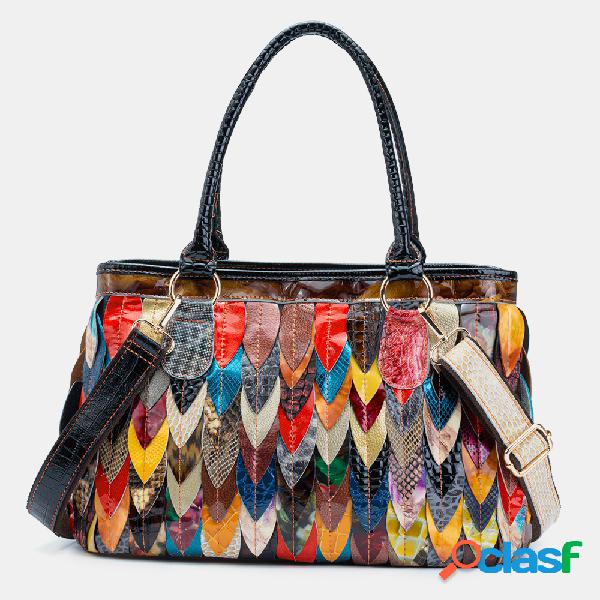 Mujer Piel Genuina Crossbody Tote Crossbody Bolsa