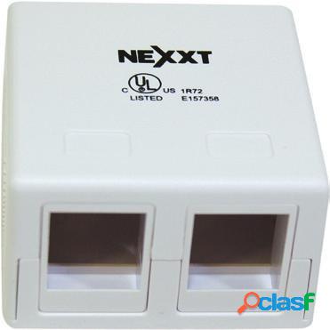 Nexxt Solutions Caja sobre Pared, Cat 5e/Cat 6, RJ-45, 2